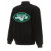 New York Jets Varsity Black Wool Jacket